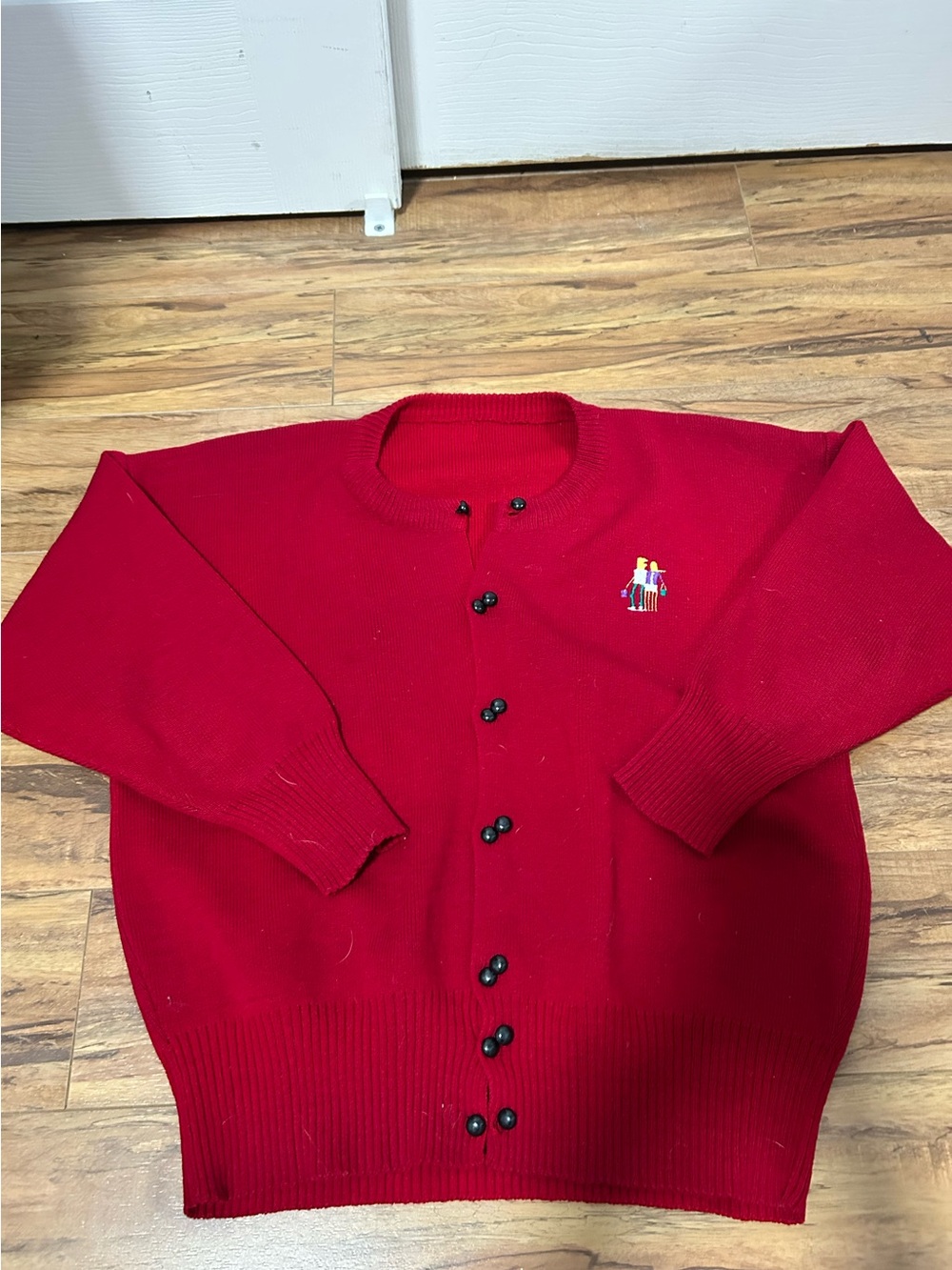 Vtg Red Sweater